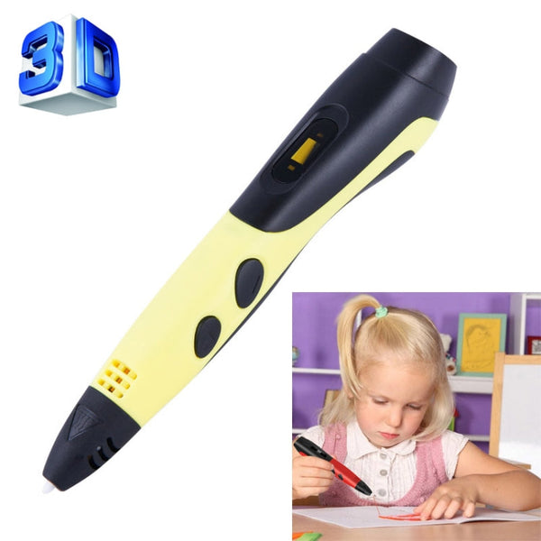 Gen 6th ABS / PLA Filament Kids DIY Drawing 3D Printing Pen with LCD Display(Blue+Black), EPR5210L, EPR5210R, EPR5210W, EPR5210Y