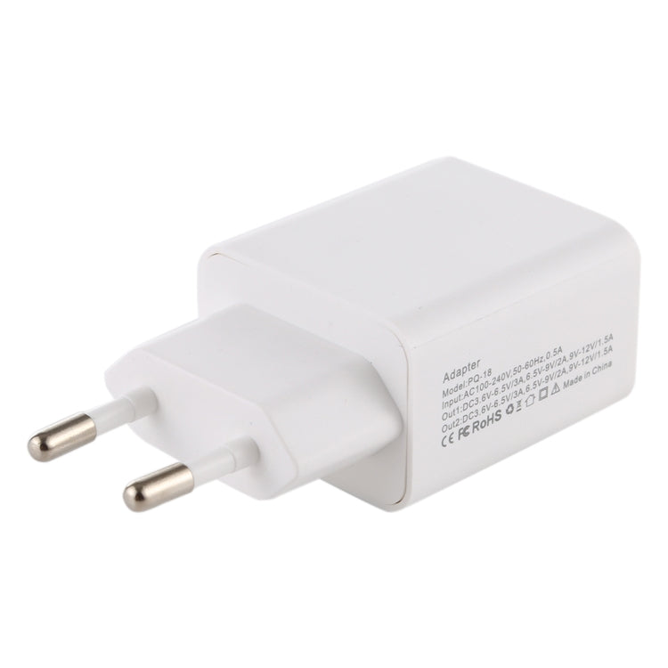 18W Power Adapter Plug Adapter EU Plug, EU Plug