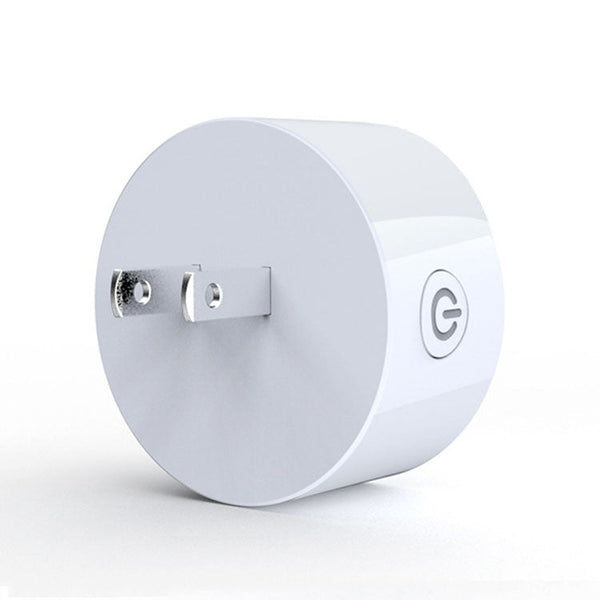 10A Round Shape WiFi Mini Plug APP Remote Control Timer Smart Socket, Support Alexa & Google Home, AC 100-240V, JP / US Plug
