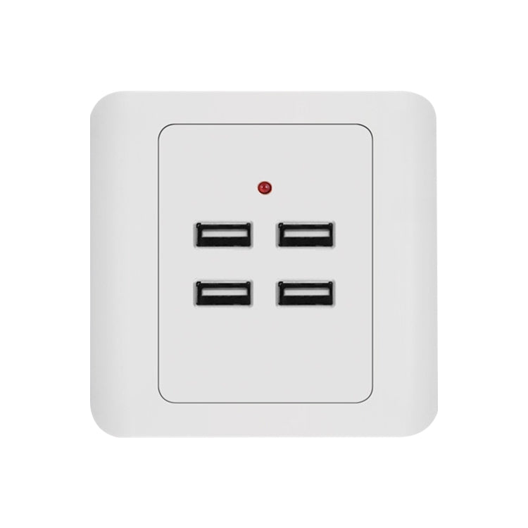 5V 3.1A 4 Ports USB Wall Charger Adapter Dock Station Socket Power Panel, 36V input, 4 Ports USB 2.0