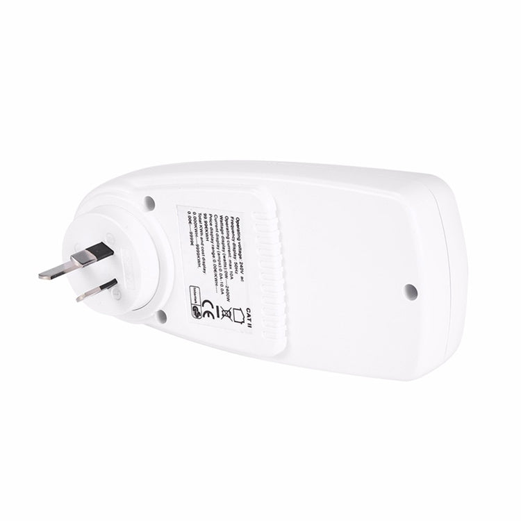 AC 240V 50Hz Max 10A LCD Display Power Meter Energy Watt Amps Volt Electricity Usage Monitor Analyzer, AU Plug, AC 240V  AU Plug