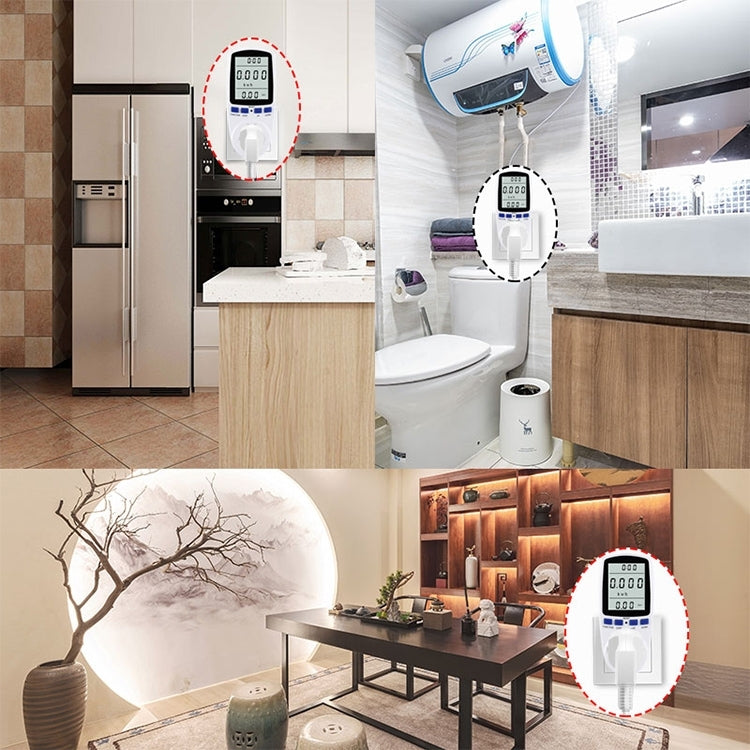 AC 240V 50Hz Max 10A LCD Display Power Meter Energy Watt Amps Volt Electricity Usage Monitor Analyzer, AU Plug, AC 240V  AU Plug