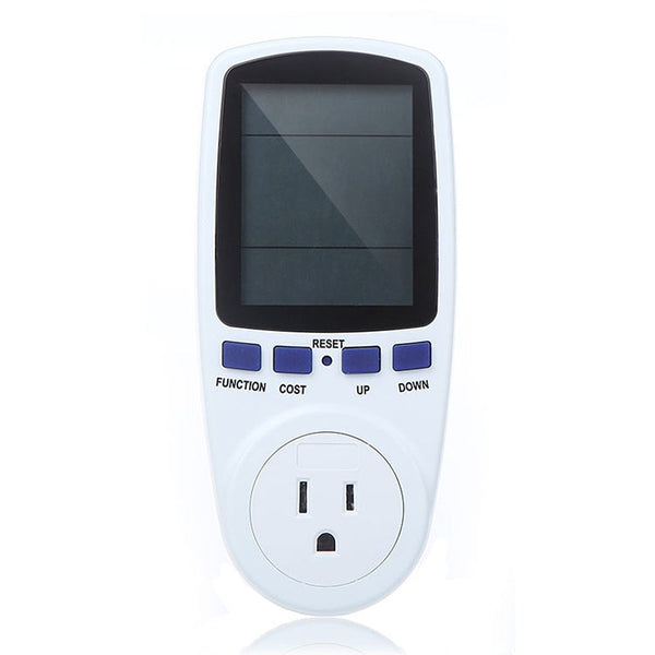 AC 120V 60Hz Max 15A LCD Display Power Meter Energy Watt Amps Volt Electricity Usage Monitor Analyzer, US Plug, AC 120V US Plug