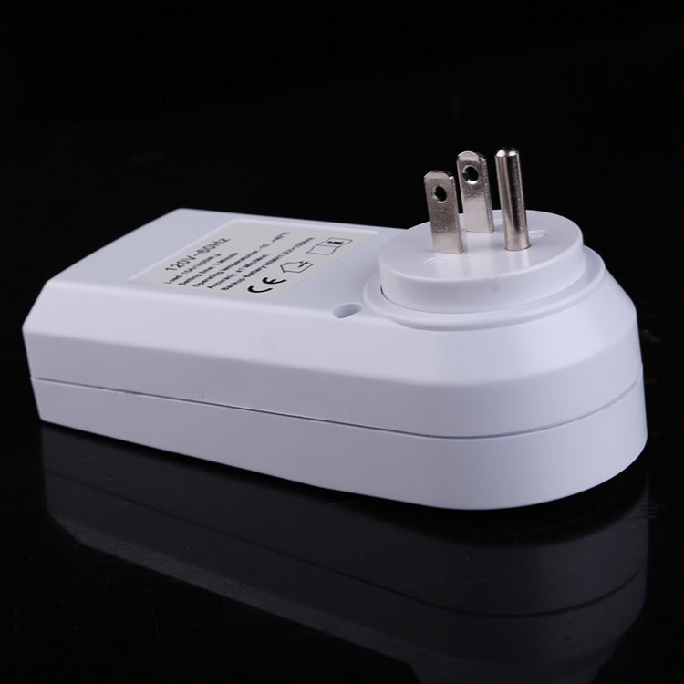 AC 120V Smart Home Plug-in Programmable LCD Display Clock Summer Time Function 12/24 Hours Changeable Timer Switch Socket, US Plug, AC 120V US Plug