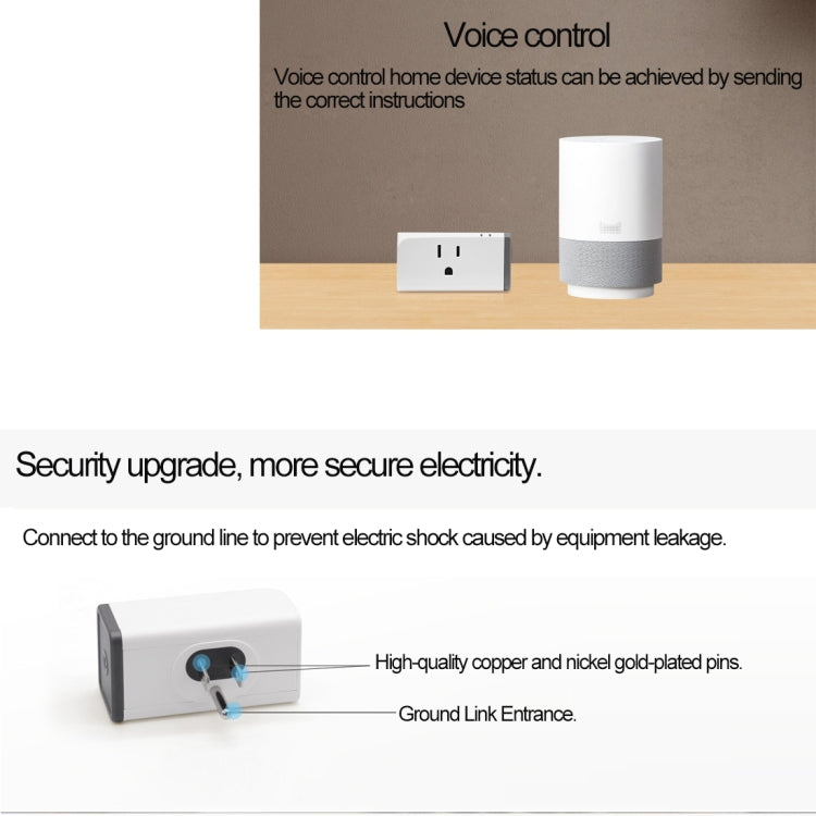 Sonoff S31 16A Phone APP Remote Timing & Power Energy Usage Monitor Mini WiFi Smart Socket Works with Alexa and Google Home, US Plug, S31 US