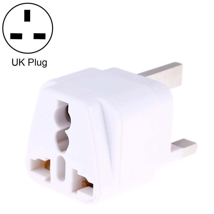 Portable Universal Socket to UK Plug Power Adapter Travel Charger with Fuse, UK Plug(with Fuse)