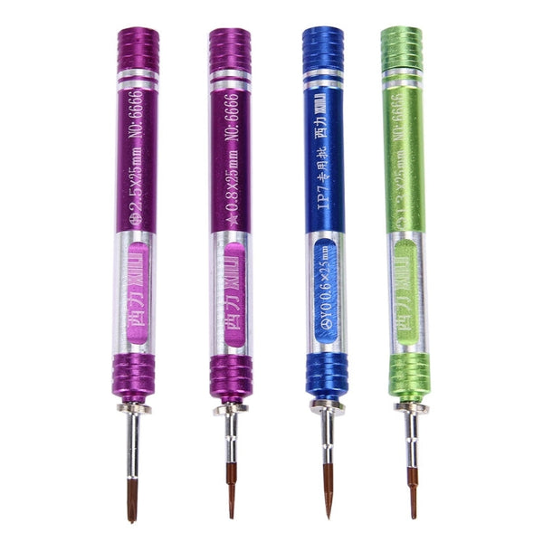 Appropriative Professional Screwdriver Repair Open Tool Kit with Leather Handbag For iPhone 7 & 7 Plus , 6666