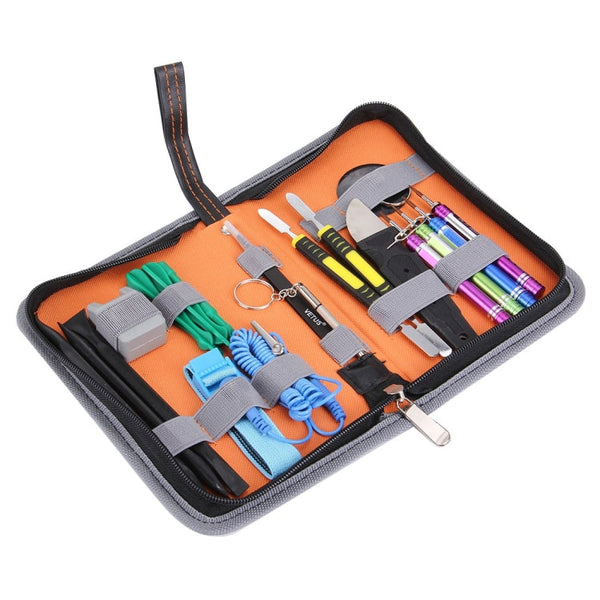 Appropriative Professional Screwdriver Repair Open Tool Kit with Leather Handbag For iPhone 7 & 7 Plus , 6666