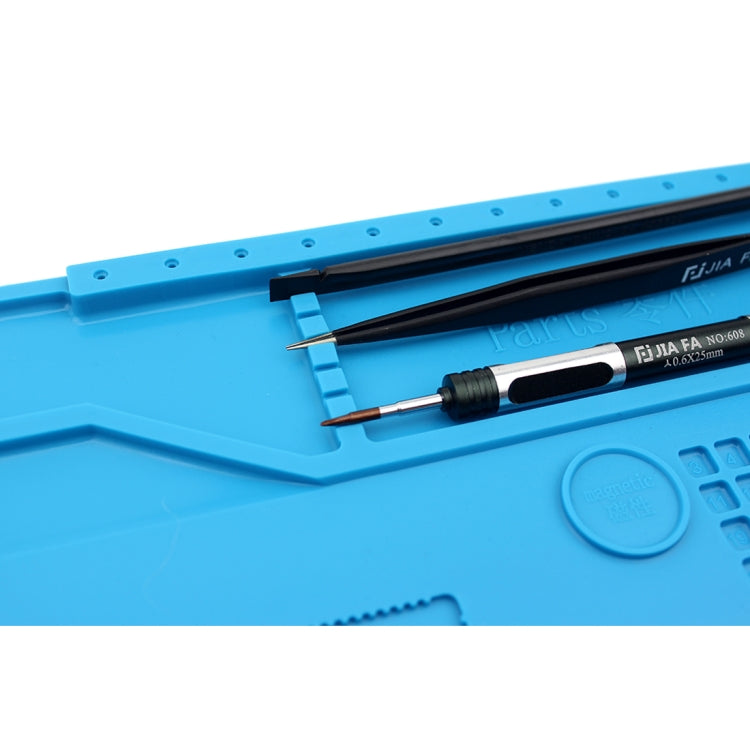 JIAFA S-150 Maintenance Platform Heat-resistant Repair Insulation Pad Silicone Mats with Screws Position, S-150