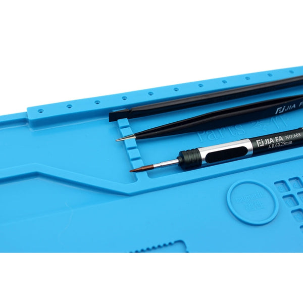 JIAFA S-150 Maintenance Platform Heat-resistant Repair Insulation Pad Silicone Mats with Screws Position, S-150