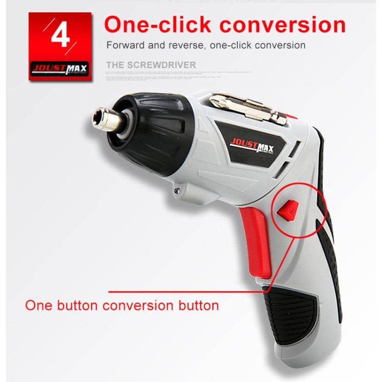 4.8V Multi-functional Household Electric Screwdriver Electric Drill Electric Screwdriver Set US Plug