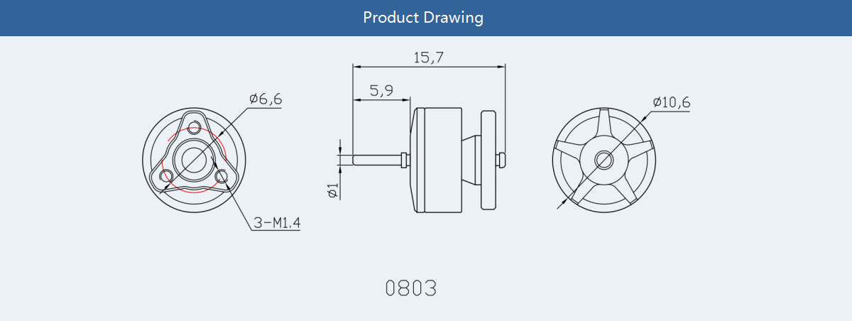 Tmotor F0803 Brushless Whoop Motor