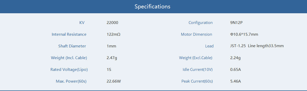 Tmotor F0803 Brushless Whoop Motor
