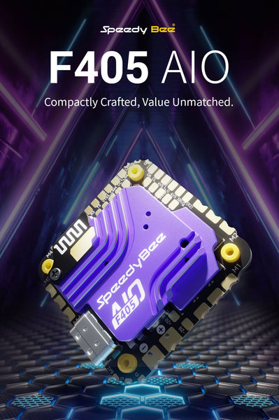 SpeedyBee F405 AIO 40A Bluejay 25.5x25.5 3-6S Flight Controller