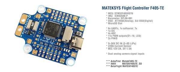 Matek F405-TE Flight Controller