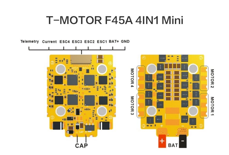 T-Motor F45A Mini BLheli32 4in1 ESC (3-6S)