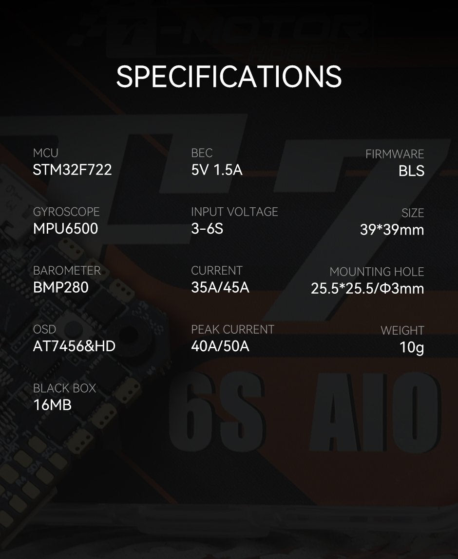 T-Motor F7 45A AIO Flight Controller