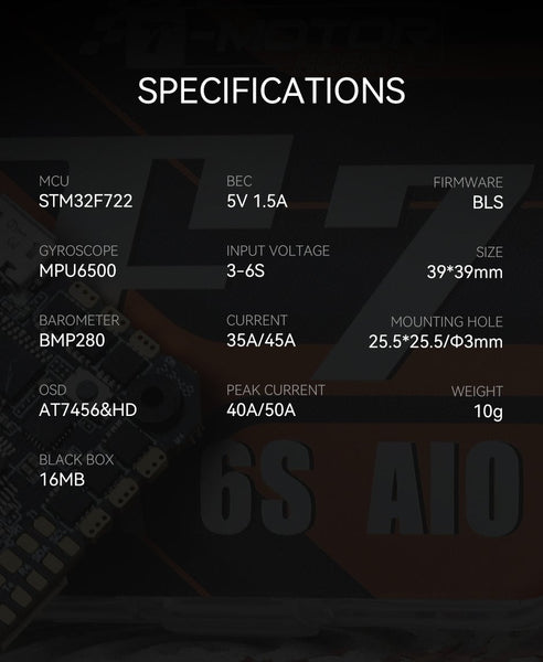 T-Motor F7 45A AIO Flight Controller