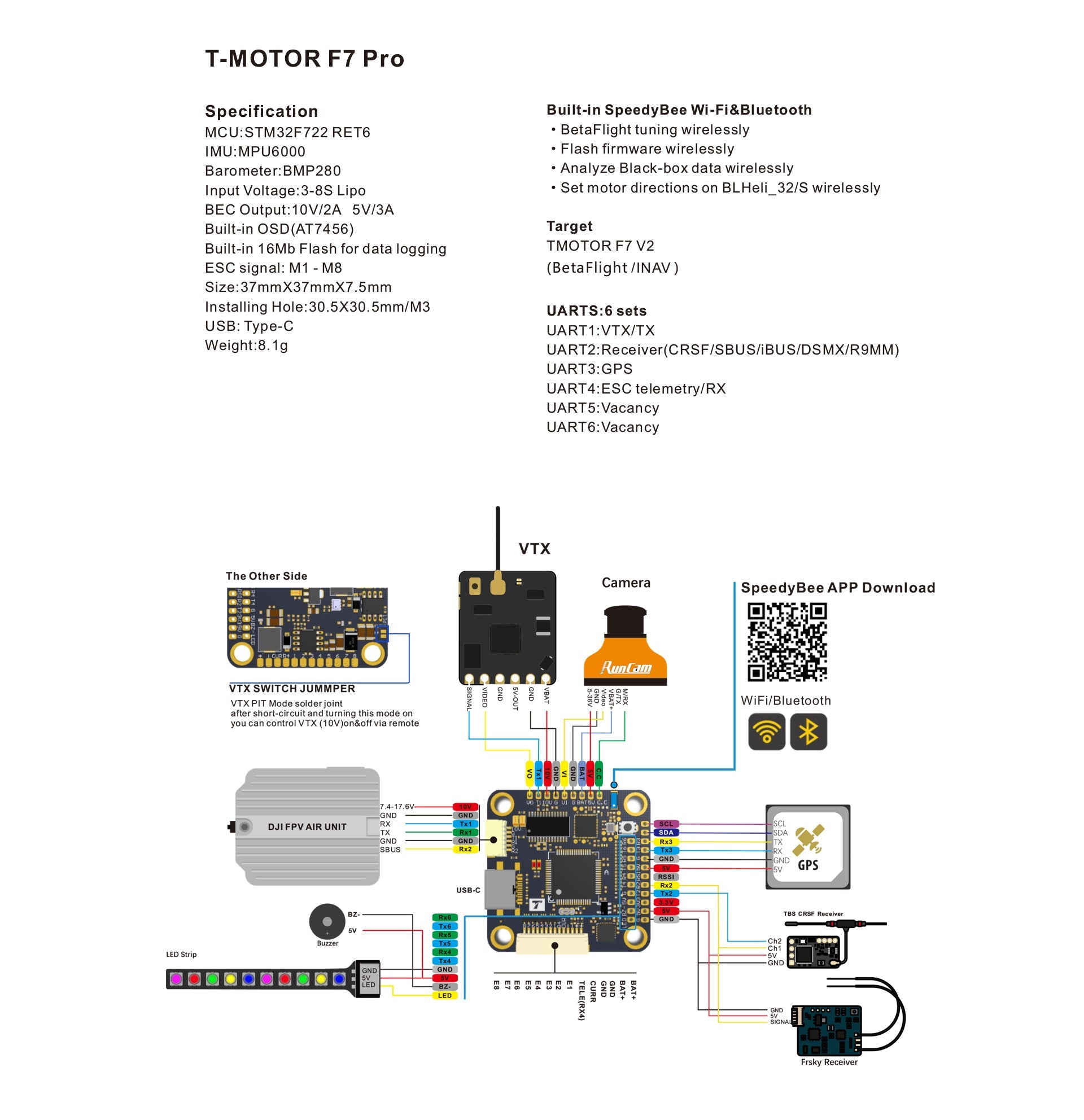 T-Motor F7 Pro Flight Controller