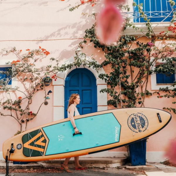 Wooden Menace 11'2 Inflatable Paddle Board | SUP With Seat