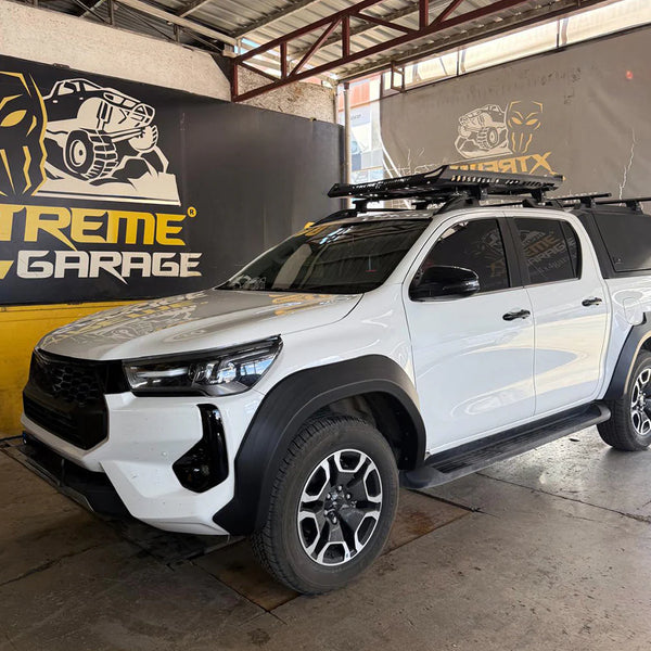 Oneway Set Wide Wheel Arch Trims Fender Flares compatible with TOYOTA Hilux 8Th Generation Facelift 2020+