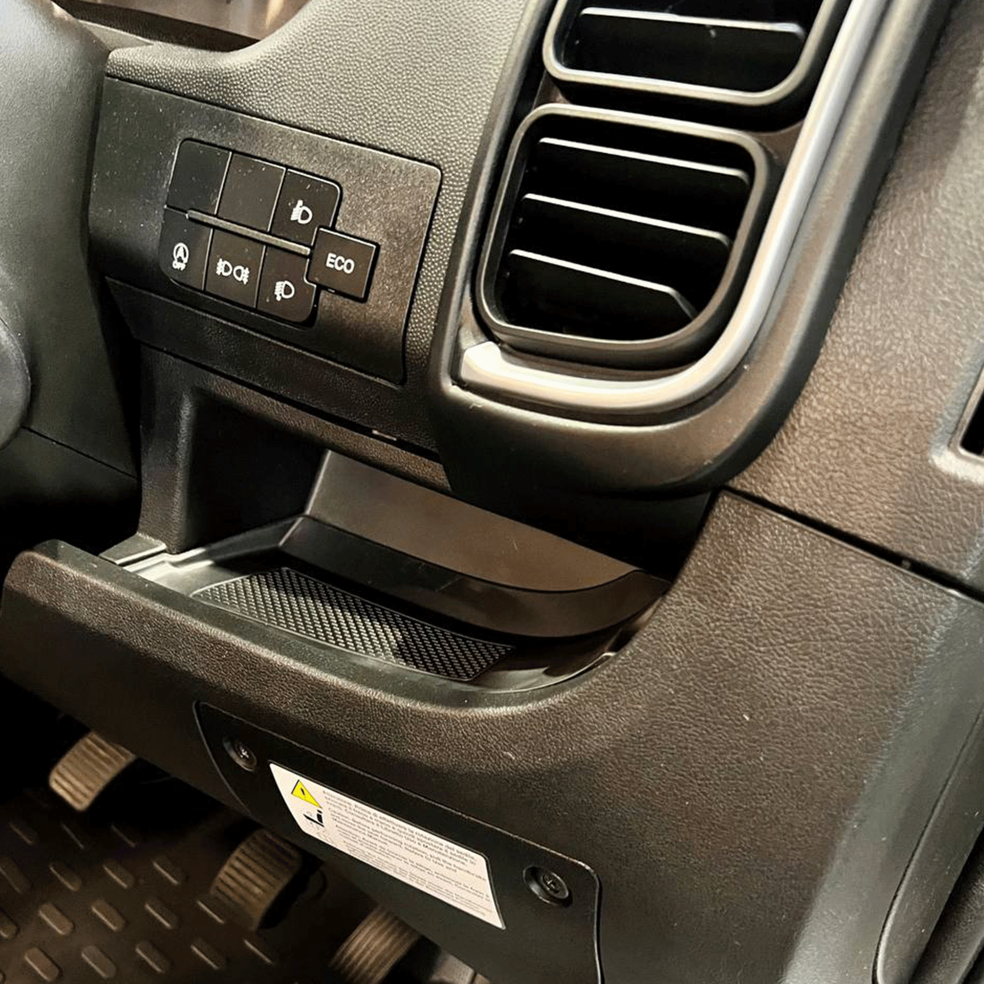 Citroen Relay motorhome, campervan race home Lower New Dashboard Rubber Inserts/Mats Black RHD