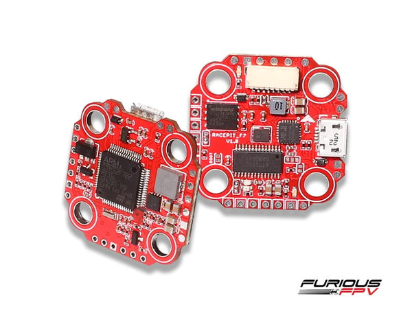 FuriousFPV RacePit Mini F7 OSD Flight Controller, Black Box (20x20)