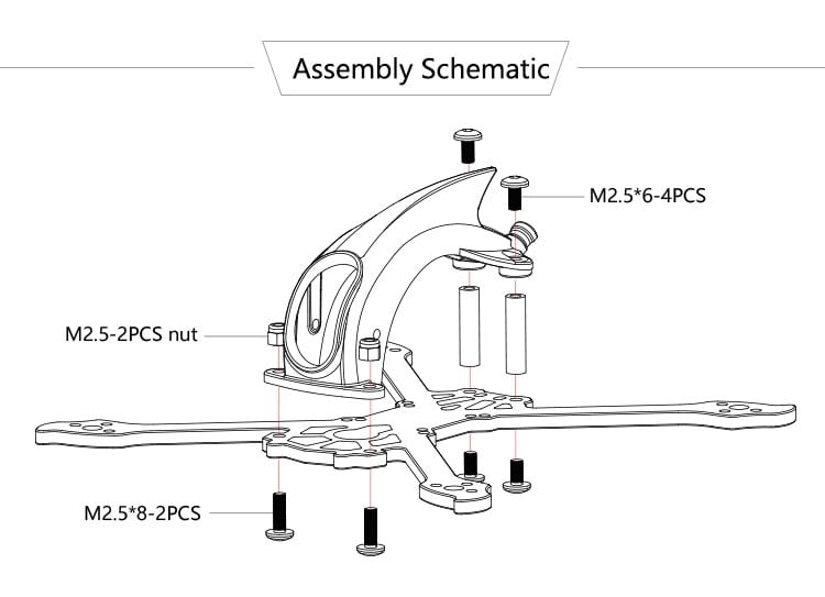 FPVracer R316 Ultralight 3" Quadcopter Frame