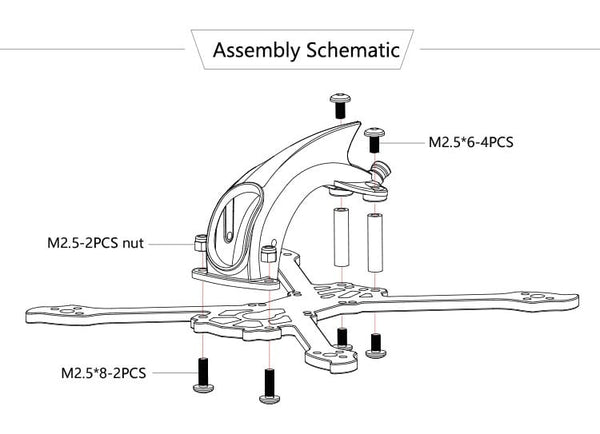 FPVracer R316 Ultralight 3" Quadcopter Frame