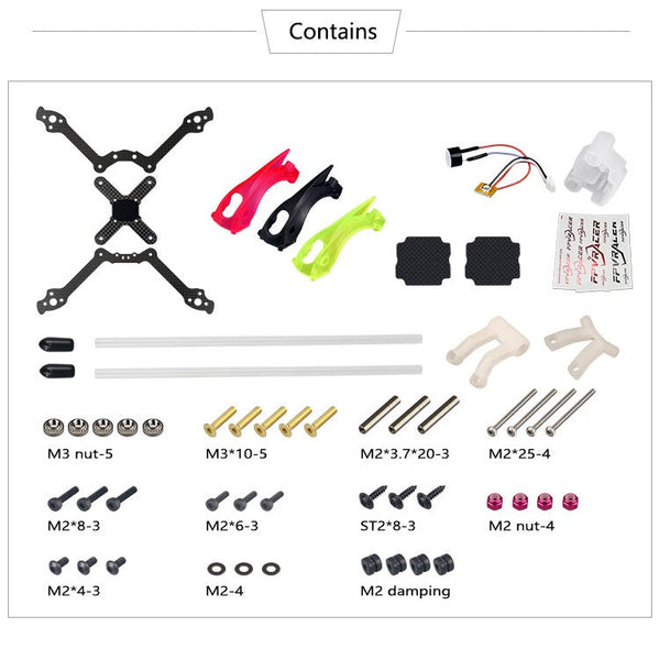 FPVracer R520 Ultralight 5" FPV Long Range Quadcopter Frame