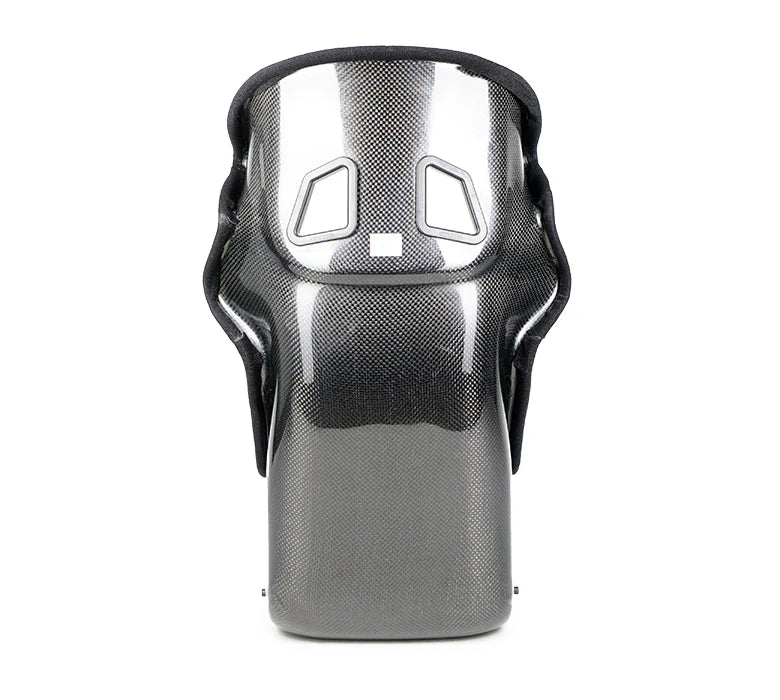 NRG Innovations PRISM FRP-RS700M-BK1 FIA Competition Full Halo Carbon Bucket Seat - Medium - Aftermarket Car Van Motorhome RV Bucket Seats - Black / Orange / Blue