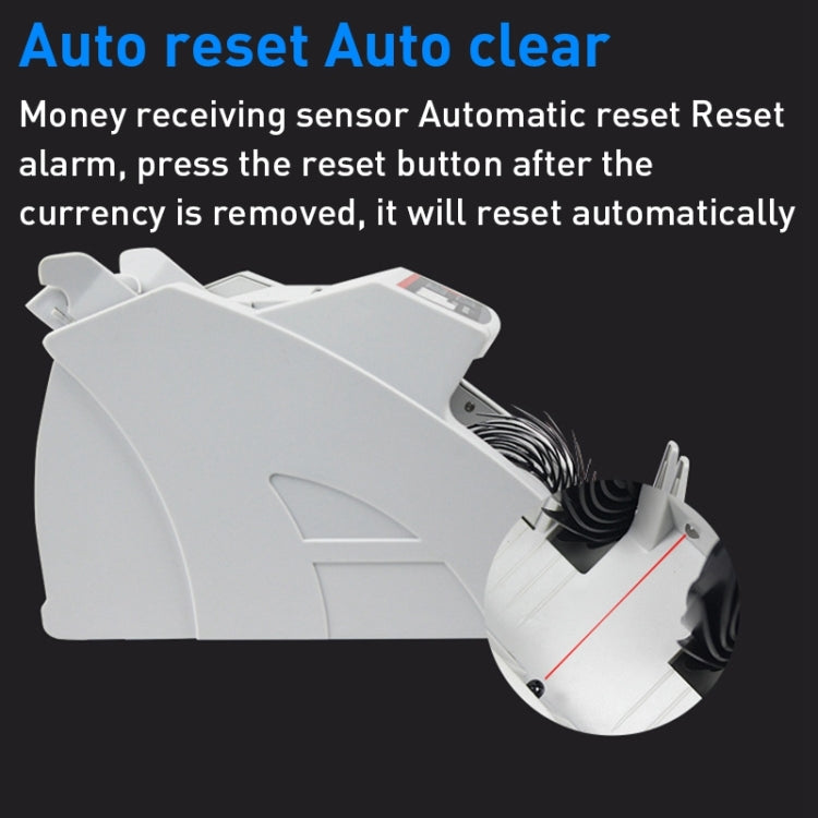 2108UV/IR 220V Multi-Currency Currency Counter, Specification: UK Plug
