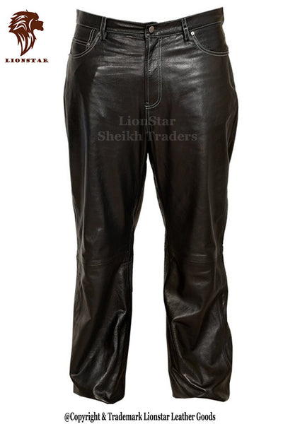 Lionstar Supreme Men's Sheepskin Leather Pants (Classic Fit)