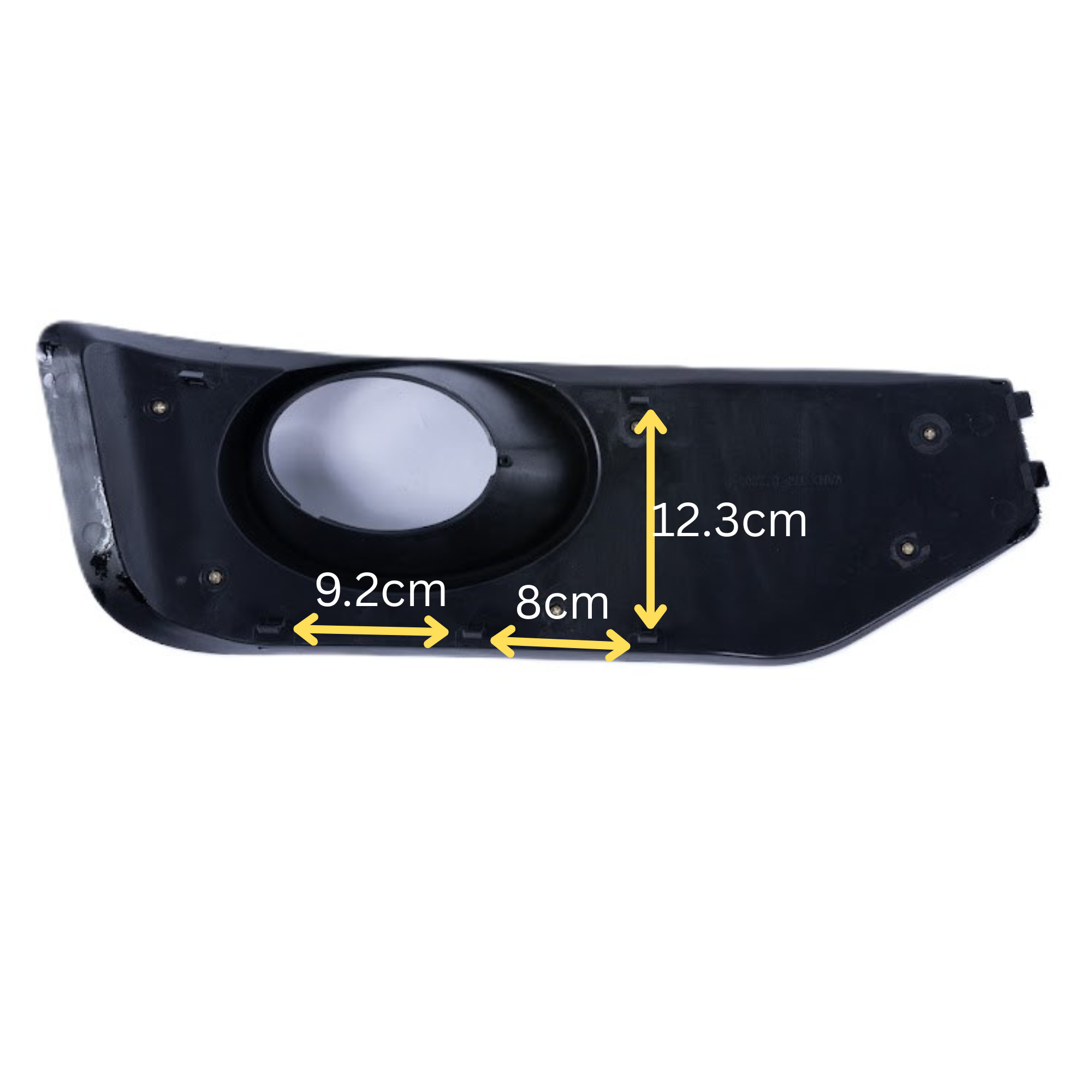 For VW T5 .1 Transporter Honeycomb Sport-Line Front Spoiler Foglight Trims (Matte Chrome)