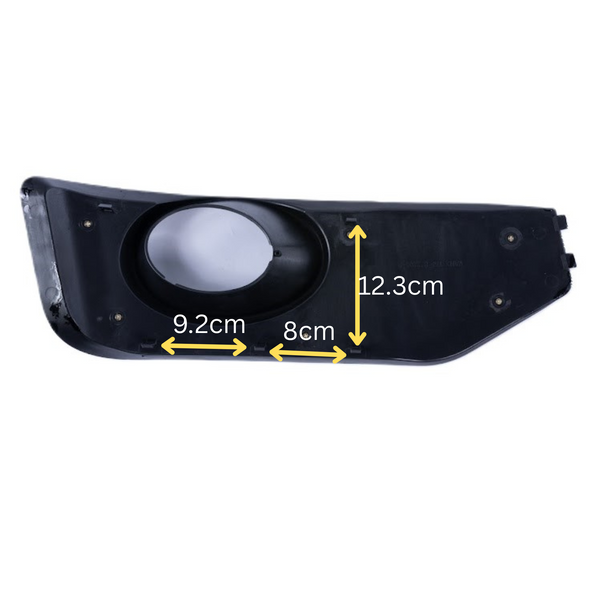 For VW T5 .1 Transporter Honeycomb Sport-Line Front Spoiler Foglight Trims (Matte Chrome)