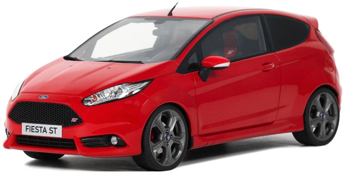 Ford Fiesta Mk7 ST 2016 Race Red BRQA 1:18 Scale OttOmobile Resin Model
