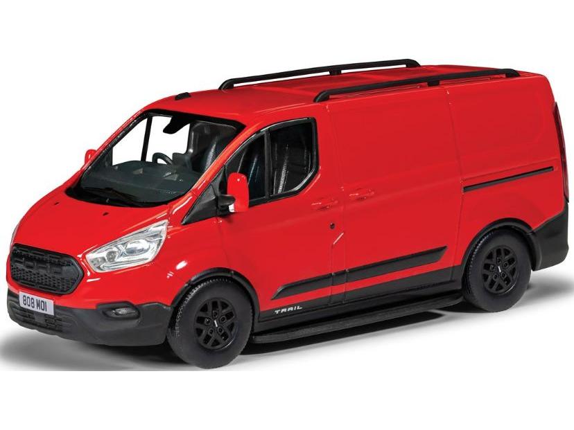 Ford Transit Custom Trail Race Red 1:43 Scale Corgi Vanguards Diecast Model