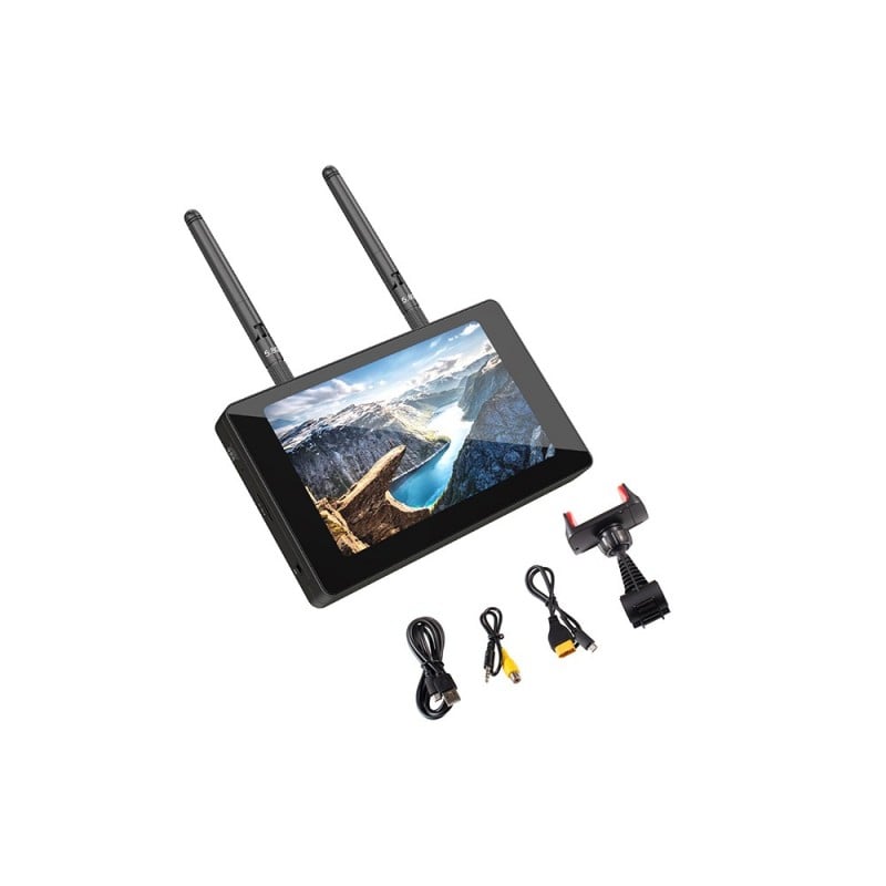 Foxeer 5" IPS FPV Monitor 5.8G 40CH Build in DVR Receiver Battery