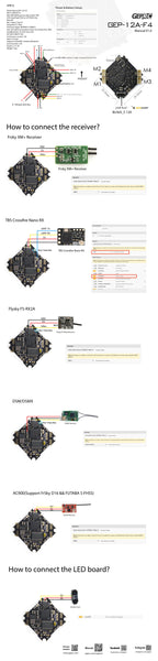 GEP-12A-F4 Flight Controller for Whoop/Toothpick (12A, ESC, 2-4S)