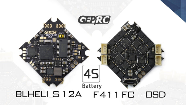 GEP-12A-F4 Flight Controller for Whoop/Toothpick (12A, ESC, 2-4S)