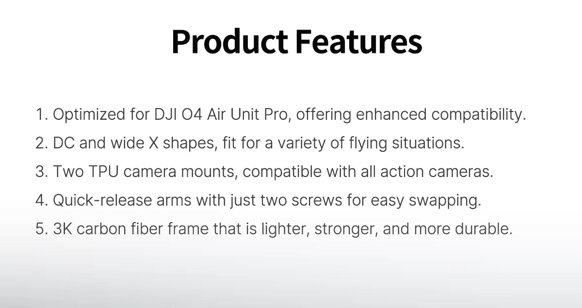 GEPRC GEP-MK5 O4 Pro DC Frame