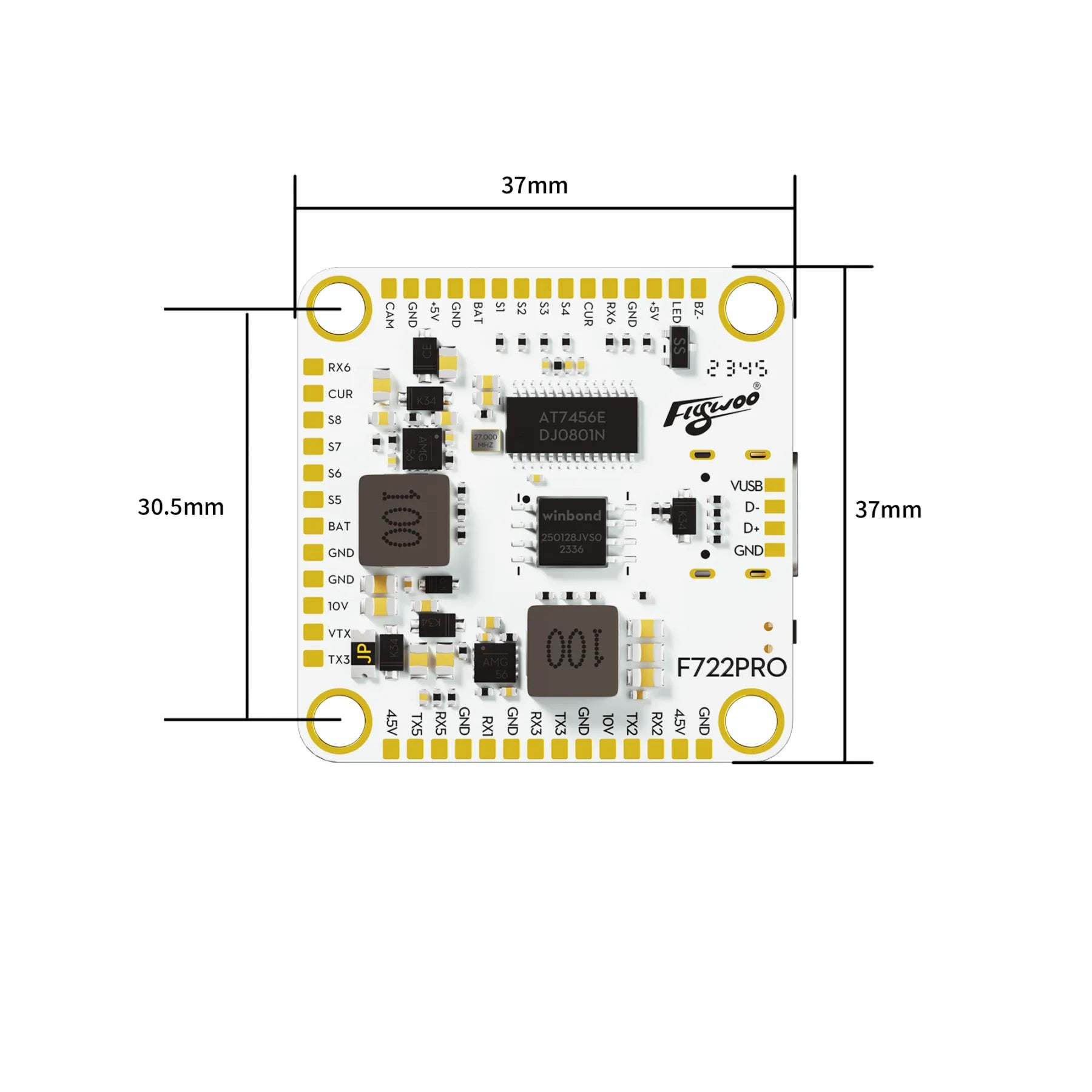 GOKU F722 PRO V2 30X30 Flight Controller (ICM42688)