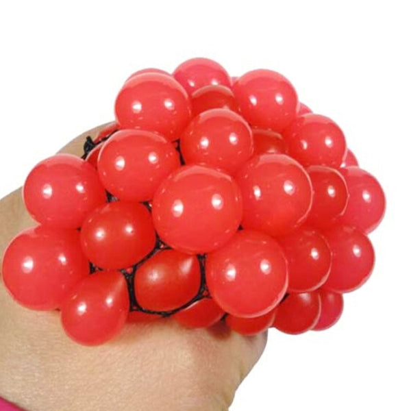 Anti Stress Face Reliever Grape Ball Extrusion Mood Squeeze Relief Healthy Funny Tricky Vent Toy, Anti Stress Ball Green, Anti Stress Ball Blue, Anti Stress Ball Red, Anti Stress Ball Red Orange