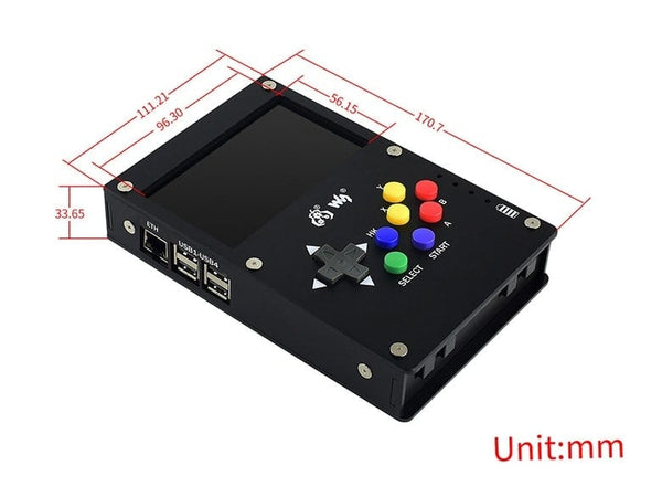 GamePi43 DIY Portable Recalbox Game Console Kit