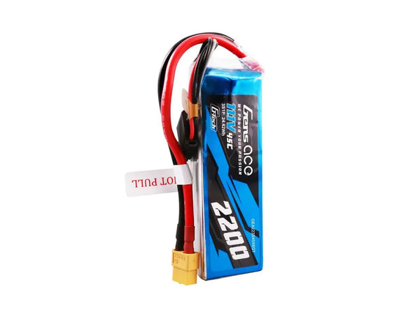 GensAce G-Tech 2200mAh 11.1V 45C 3S1P Lipo Battery Pack with XT60 Plug