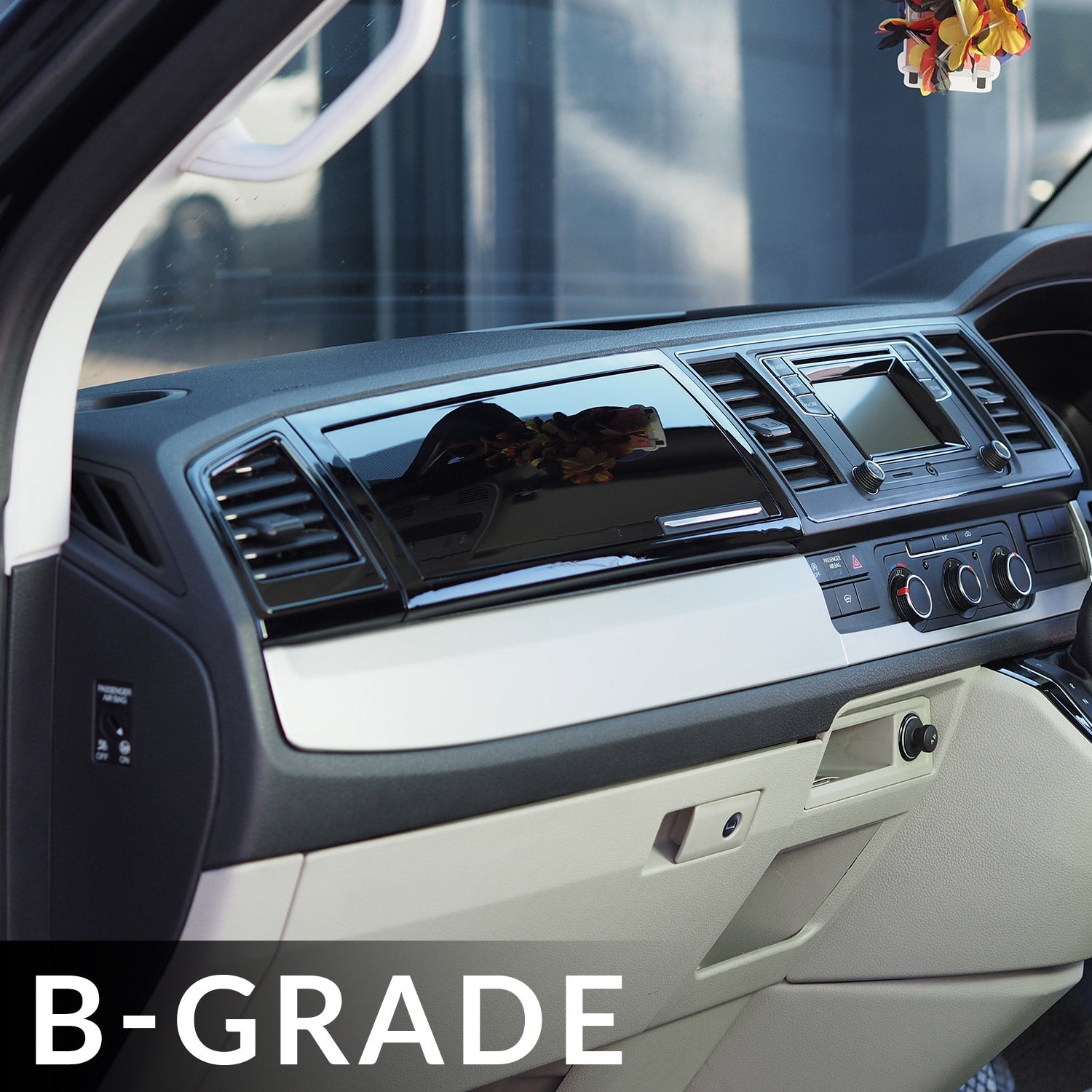 For VW T6 Transporter Glove Box Piano Black B-GRADE Painted and Ready to Fit