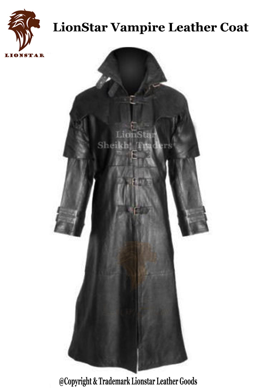 LionStar Vampire Real Leather Vampire Coat