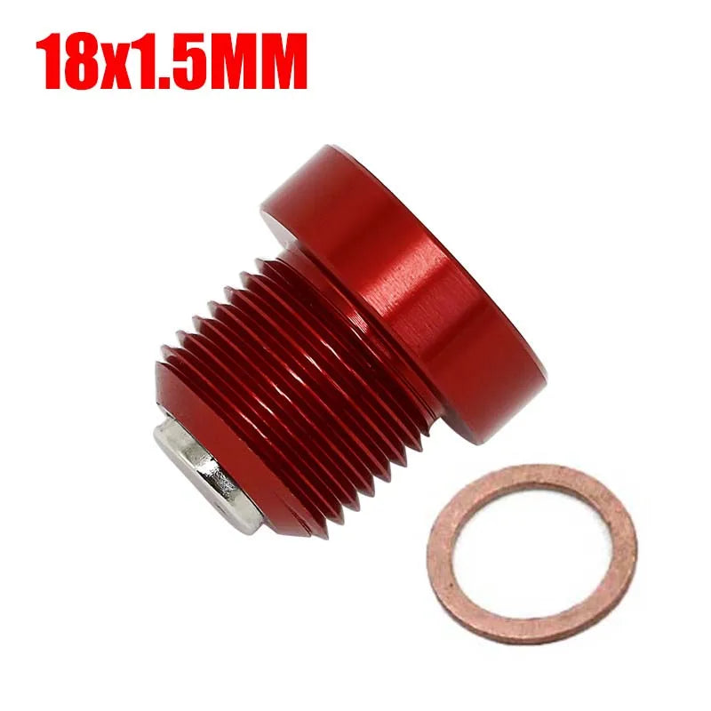 18x1.5MM Magnetic Engine Oil Drain Plug For Porsche 911 986 996 997 Boxster Billet Aluminum 4 Color