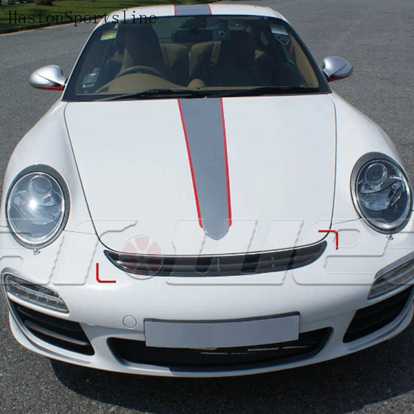 For 911 GT3 Carbon Fiber Front Hood Center Grille Grill For 911 GT3 997 GT-3 2005 2006 2007 2008 2009 2010