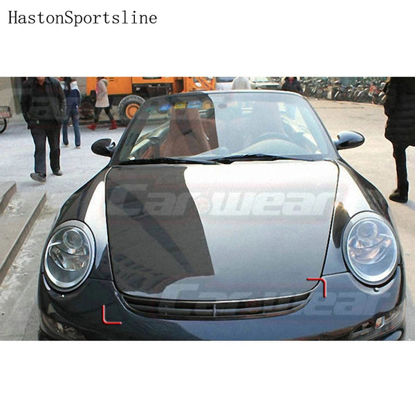 For 911 GT3 Carbon Fiber Front Hood Center Grille Grill For 911 GT3 997 GT-3 2005 2006 2007 2008 2009 2010
